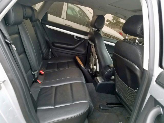 WAUAF78E28A133342 - 2008 AUDI A4 2.0T SILVER photo 6