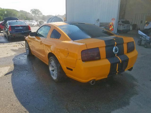 1ZVFT82H775231149 - 2007 FORD MUSTANG GT ORANGE photo 3