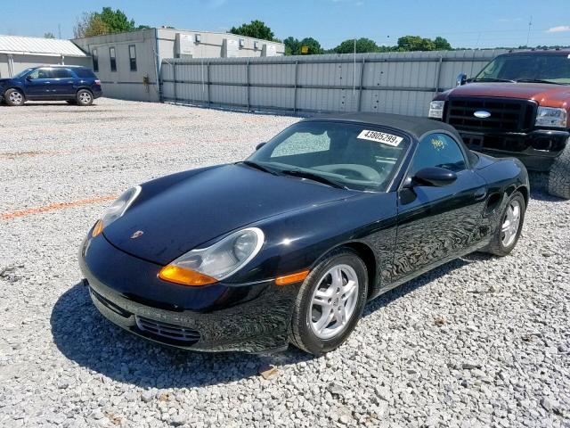 WP0CA2984WU620978 - 1998 PORSCHE BOXSTER BLACK photo 2