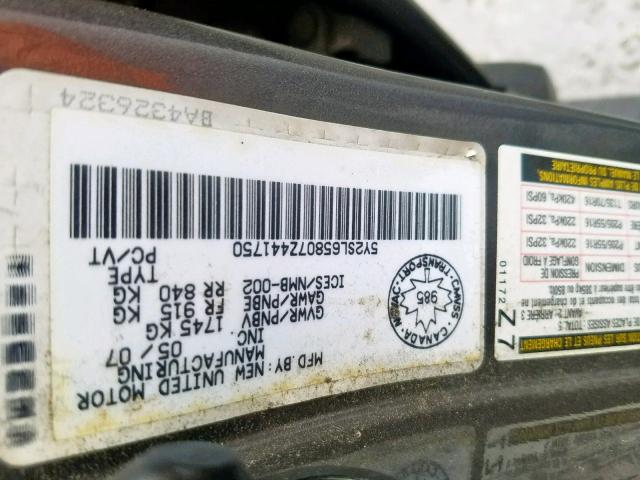 5Y2SL65807Z441750 - 2007 PONTIAC VIBE GRAY photo 10