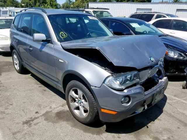 WBXPC93418WJ03948 - 2008 BMW X3 3.0SI GRAY photo 1