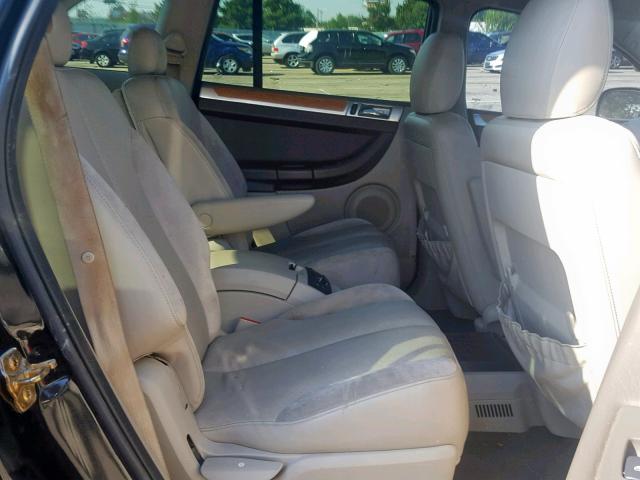2A8GF78496R619667 - 2006 CHRYSLER PACIFICA L BLACK photo 6