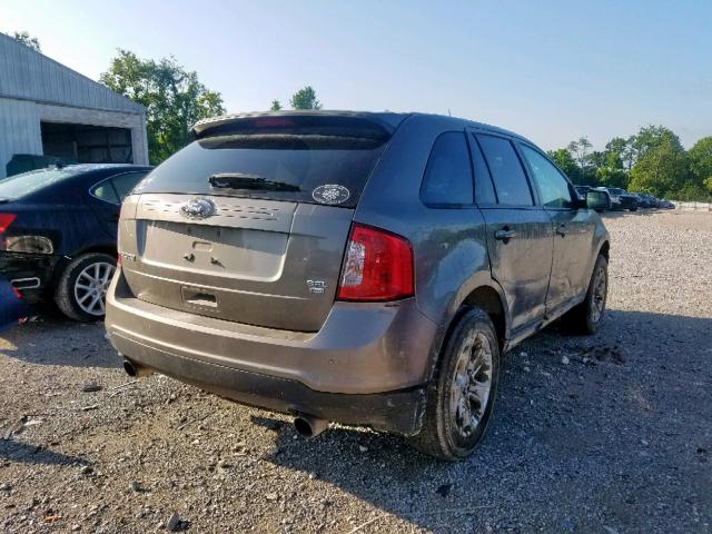 2FMDK4JC7DBC03253 - 2013 FORD EDGE SEL GRAY photo 4