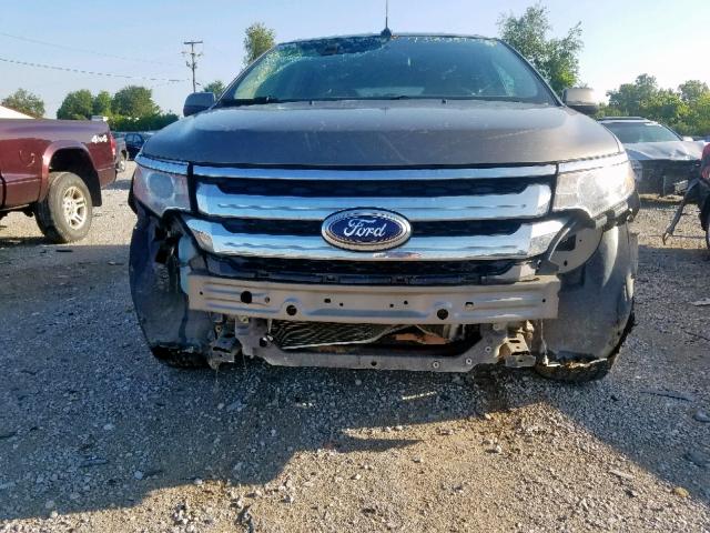 2FMDK4JC7DBC03253 - 2013 FORD EDGE SEL GRAY photo 9