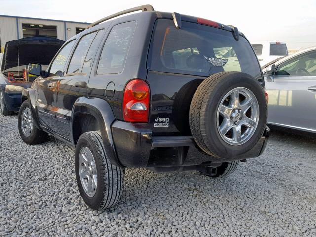 1J4GK58K24W219373 - 2004 JEEP LIBERTY LI BLACK photo 3