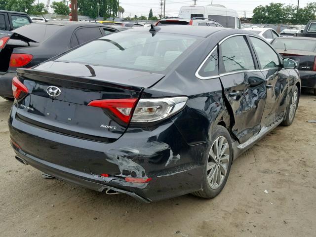 5NPE34AF8HH503040 - 2017 HYUNDAI SONATA SPO BLACK photo 4