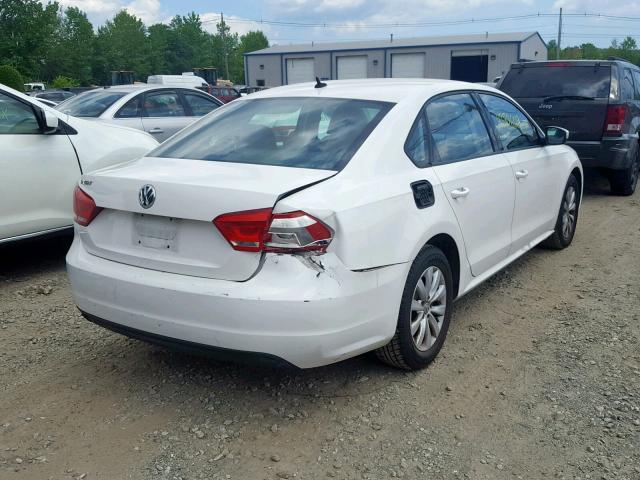 1VWAP7A31DC112325 - 2013 VOLKSWAGEN PASSAT S WHITE photo 4