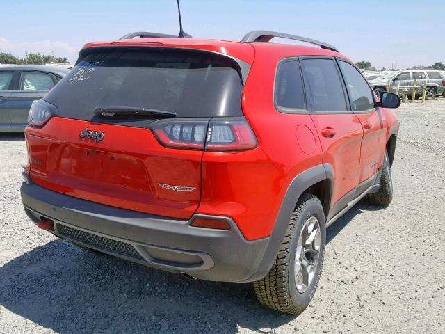 1C4PJMBX1KD359382 - 2019 JEEP CHEROKEE T RED photo 4