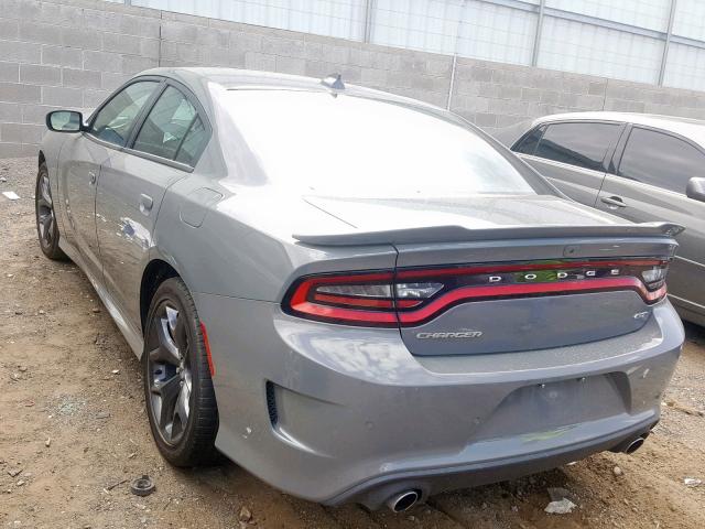 2C3CDXHG1KH512767 - 2019 DODGE CHARGER GT GRAY photo 3