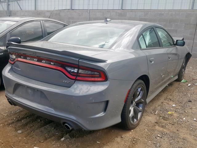 2C3CDXHG1KH512767 - 2019 DODGE CHARGER GT GRAY photo 4
