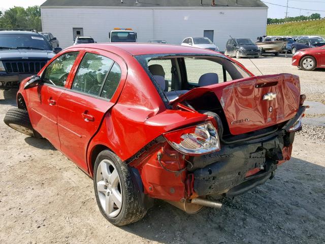 1G1AL58F187144587 - 2008 CHEVROLET COBALT LT RED photo 3