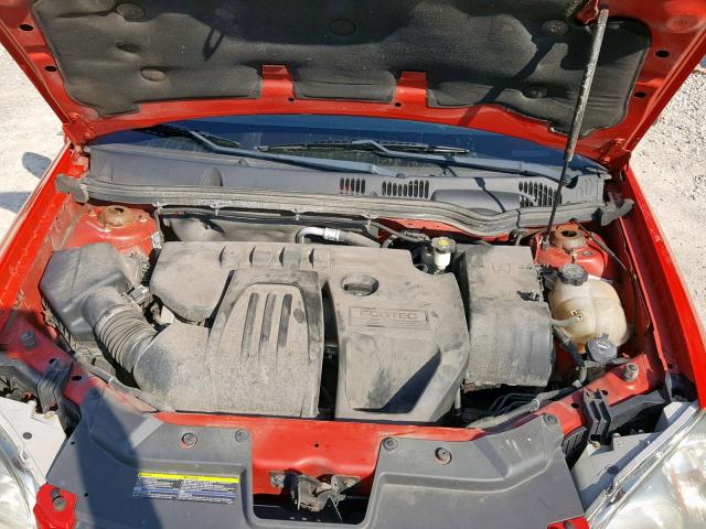 1G1AL58F187144587 - 2008 CHEVROLET COBALT LT RED photo 7