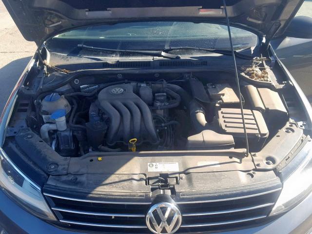 3VW1K7AJ6FM321039 - 2015 VOLKSWAGEN JETTA BASE GRAY photo 7