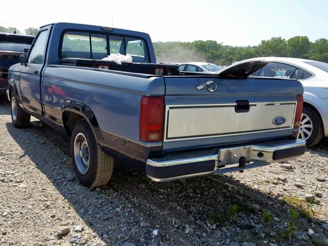 1FTCR10T0LPB30665 - 1990 FORD RANGER BLUE photo 3