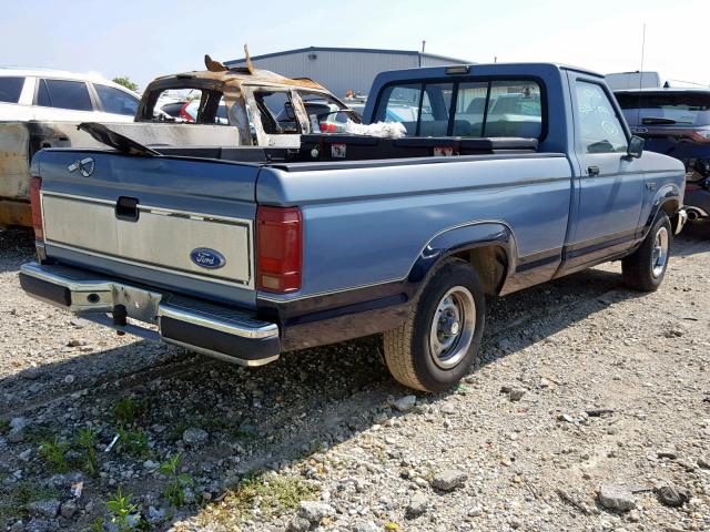 1FTCR10T0LPB30665 - 1990 FORD RANGER BLUE photo 4