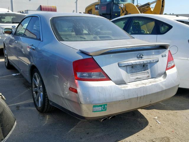 JNKAY41E03M001563 - 2003 INFINITI M45 SILVER photo 3