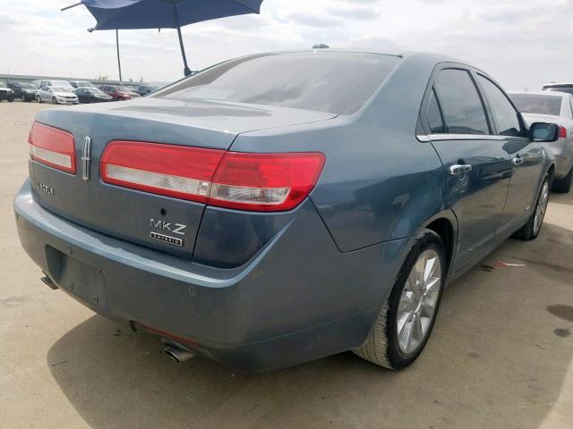 3LNDL2L39BR773056 - 2011 LINCOLN MKZ HYBRID BLUE photo 4