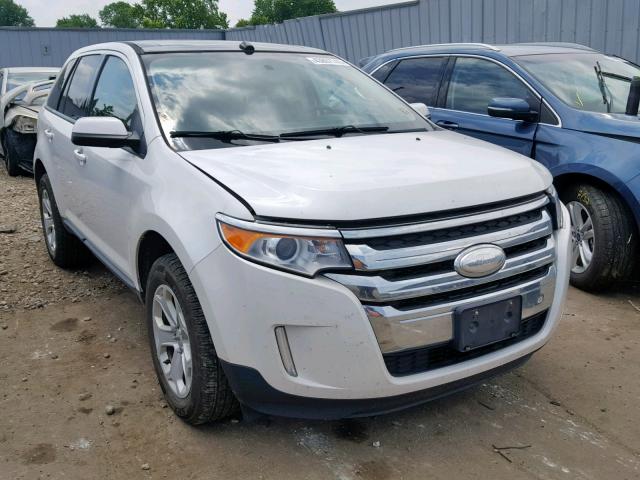 2FMDK3JC7DBC40765 - 2013 FORD EDGE SEL WHITE photo 1