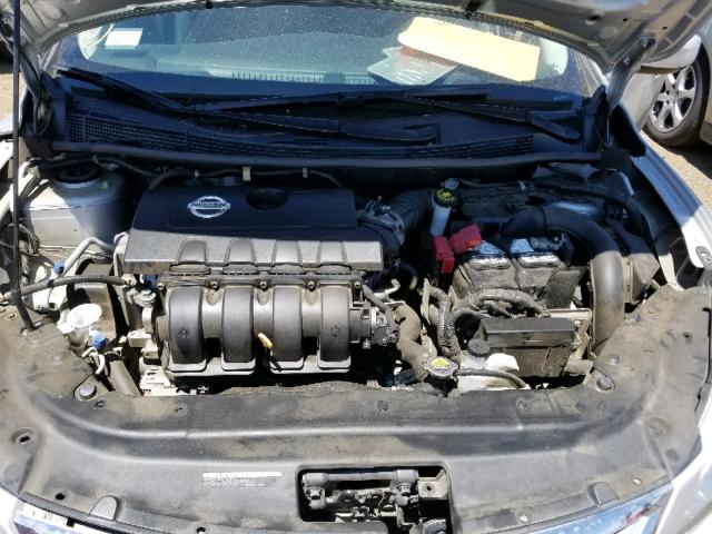 3N1AB7AP4FY282826 - 2015 NISSAN SENTRA S SILVER photo 7