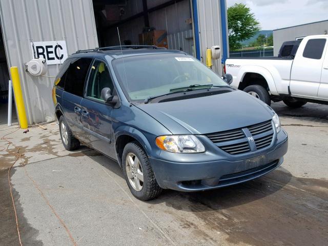 1D4GP45RX5B130617 - 2005 DODGE CARAVAN SX BLUE photo 1