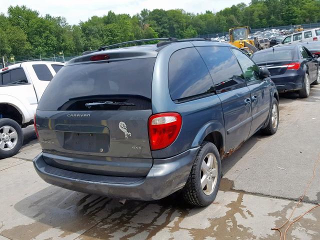 1D4GP45RX5B130617 - 2005 DODGE CARAVAN SX BLUE photo 4