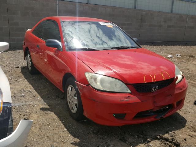 1HGEM21115L050801 - 2005 HONDA CIVIC DX V RED photo 1