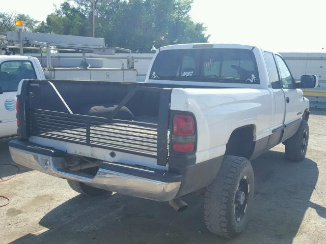 1B7KF23WXYJ108571 - 2000 DODGE RAM 2500 WHITE photo 4