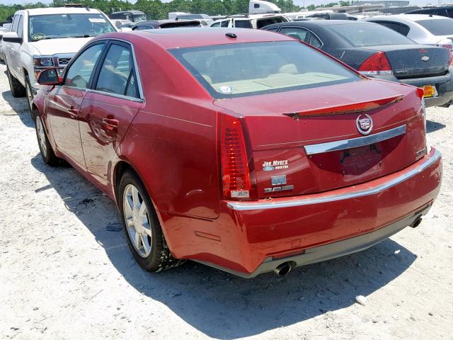 1G6DV57V880199766 - 2008 CADILLAC CTS HI FEA RED photo 3