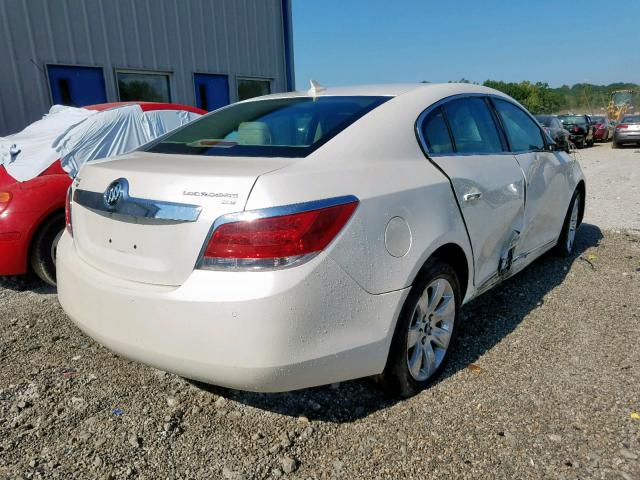 1G4GC5EG2AF133328 - 2010 BUICK LACROSSE C WHITE photo 4