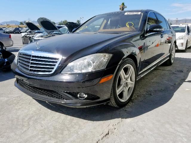 WDDNG71X37A091538 - 2007 MERCEDES-BENZ S 550 BLACK photo 2