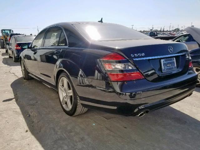 WDDNG71X37A091538 - 2007 MERCEDES-BENZ S 550 BLACK photo 3