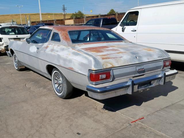 6G25H169883 - 1976 FORD TORINO BLUE photo 3