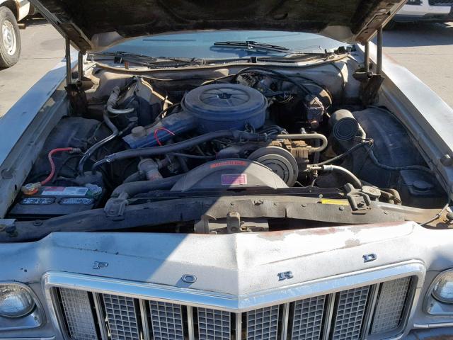 6G25H169883 - 1976 FORD TORINO BLUE photo 7