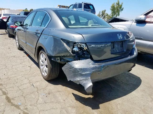 1HGCP26899A194604 - 2009 HONDA ACCORD EXL GRAY photo 3