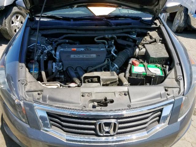 1HGCP26899A194604 - 2009 HONDA ACCORD EXL GRAY photo 7