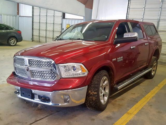 1C6RR7NT9FS586128 - 2015 RAM 1500 LARAM RED photo 2