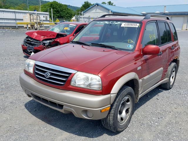 JS3TD62VX24159442 - 2002 SUZUKI GRAND VITA BURGUNDY photo 2