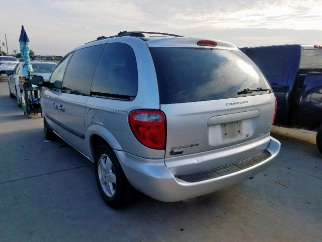 1D4GP45R07B210365 - 2007 DODGE CARAVAN SX SILVER photo 3