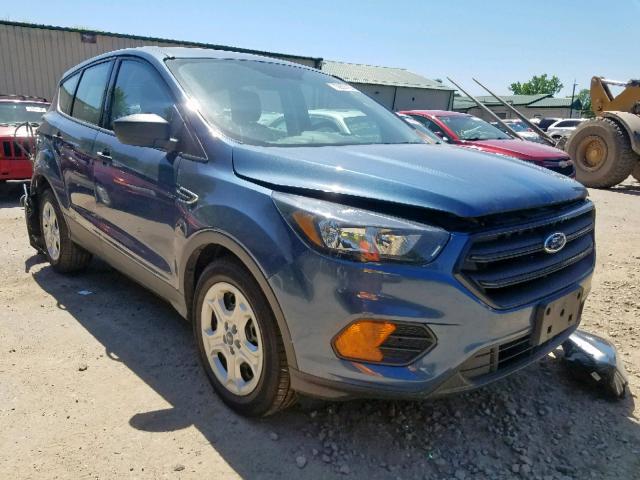 1FMCU0F74JUA02622 - 2018 FORD ESCAPE S BLUE photo 1