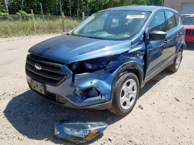 1FMCU0F74JUA02622 - 2018 FORD ESCAPE S BLUE photo 2