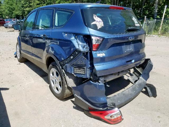 1FMCU0F74JUA02622 - 2018 FORD ESCAPE S BLUE photo 3