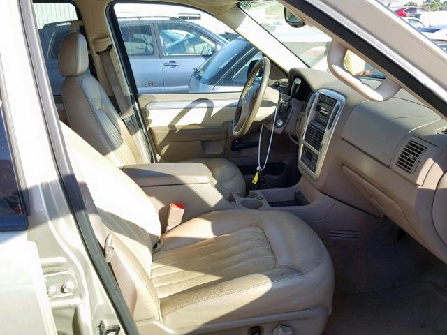 4M2DU86E05ZJ25312 - 2005 MERCURY MOUNTAINEE BEIGE photo 5