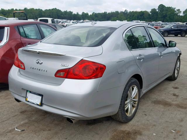 JN1DV6AR4CM730450 - 2012 INFINITI G25 SILVER photo 4