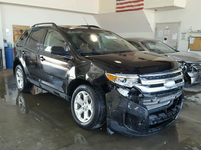 2FMDK4JC2DBC22986 - 2013 FORD EDGE SEL BLACK photo 1