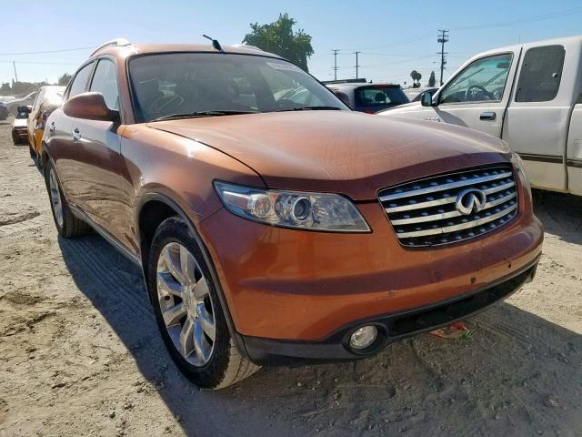 JNRBS08W74X404082 - 2004 INFINITI FX45 ORANGE photo 1