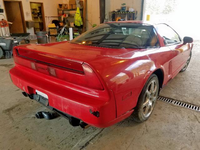 JH4NA1180ST000352 - 1995 ACURA NSX T RED photo 4