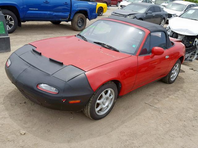 JM1NA3533S0615569 - 1995 MAZDA MX-5 MIATA RED photo 2