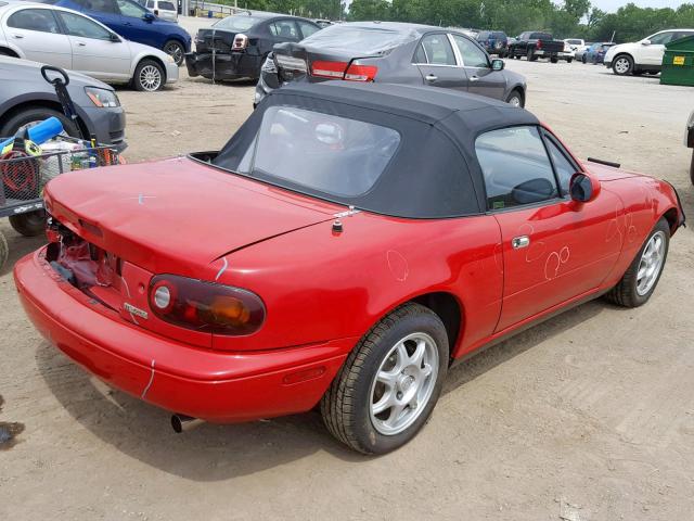 JM1NA3533S0615569 - 1995 MAZDA MX-5 MIATA RED photo 4