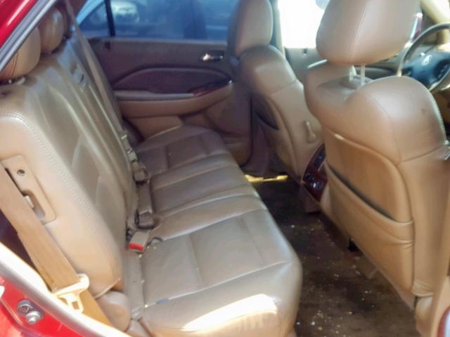 2HNYD18223H504241 - 2003 ACURA MDX RED photo 6