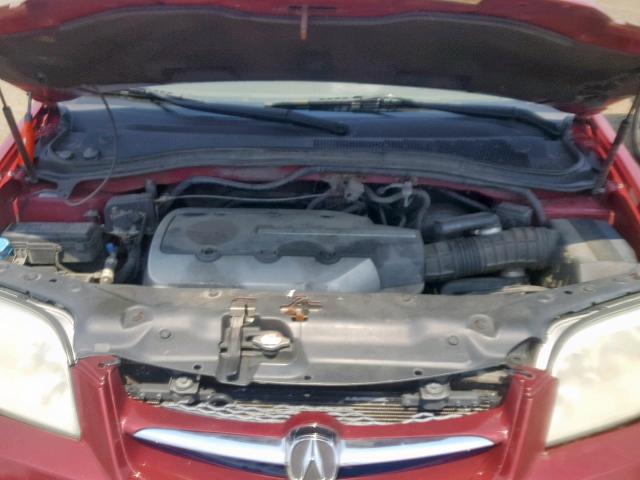 2HNYD18223H504241 - 2003 ACURA MDX RED photo 7